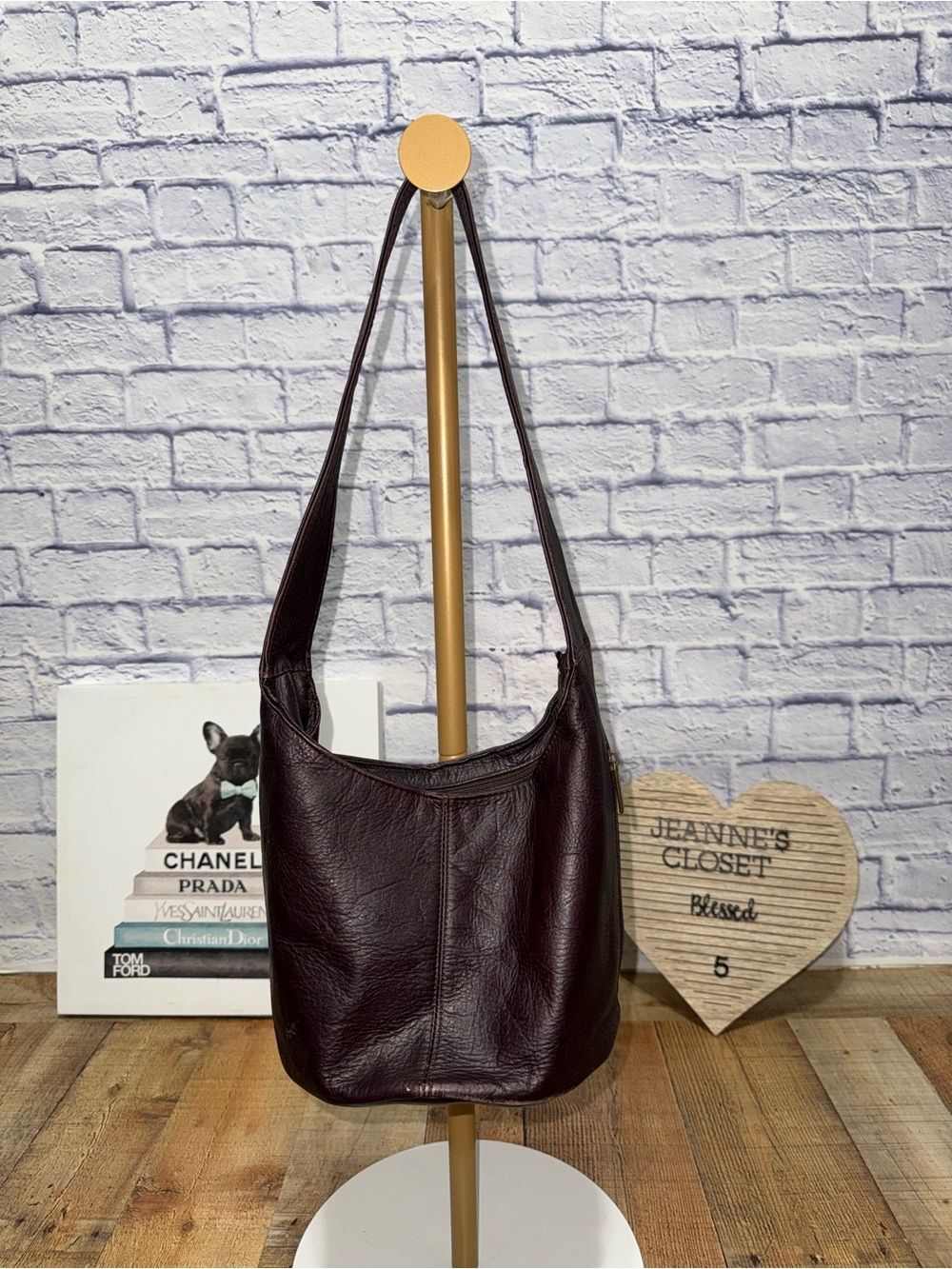 Le Donne Leather Hobo Shoulder Bag Handbag